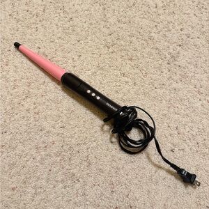 Remington Brown and Pink Tapered Curling Wand
